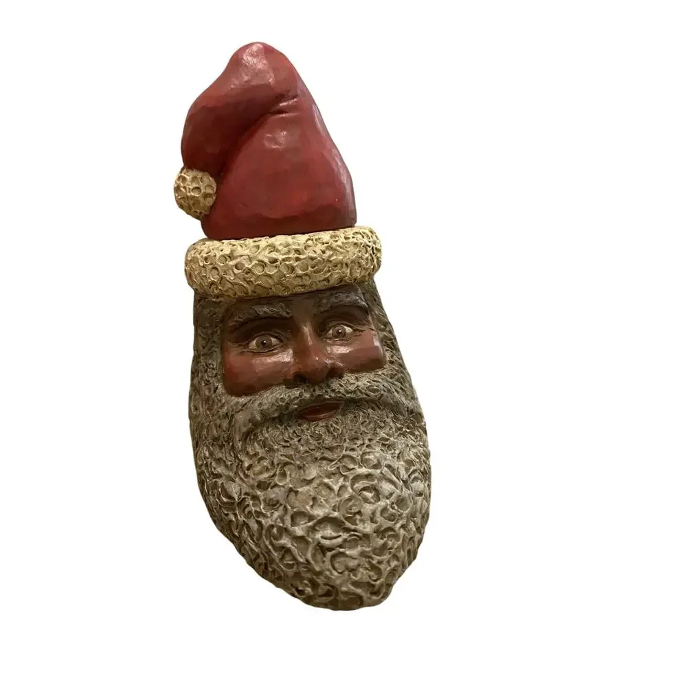 Kurt Adler Christmas Resin Old World Santa Candle Holder Or Table Top Decor